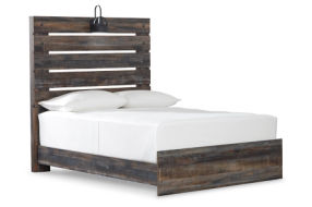 Drystan Full Panel Bed, Dresser, Mirror, and Nightstand-Multi