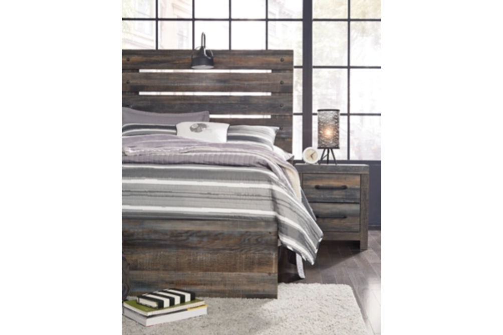 Signature Design by Ashley Drystan Full Panel Bed and 2 Nightstands-Multi