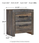 Drystan King Panel Bed, Dresser, Mirror, and Nightstand-Multi