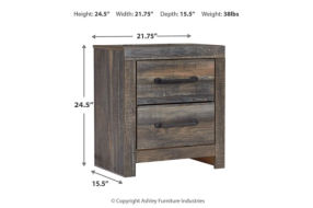 Drystan Full Panel Bed, Dresser, Mirror, and Nightstand-Multi