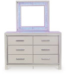 Signature Design by Ashley Zyniden King Upholstered Panel Bed, Dresser and Mir