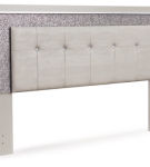 Signature Design by Ashley Zyniden King Upholstered Panel Headboard, Dresser a