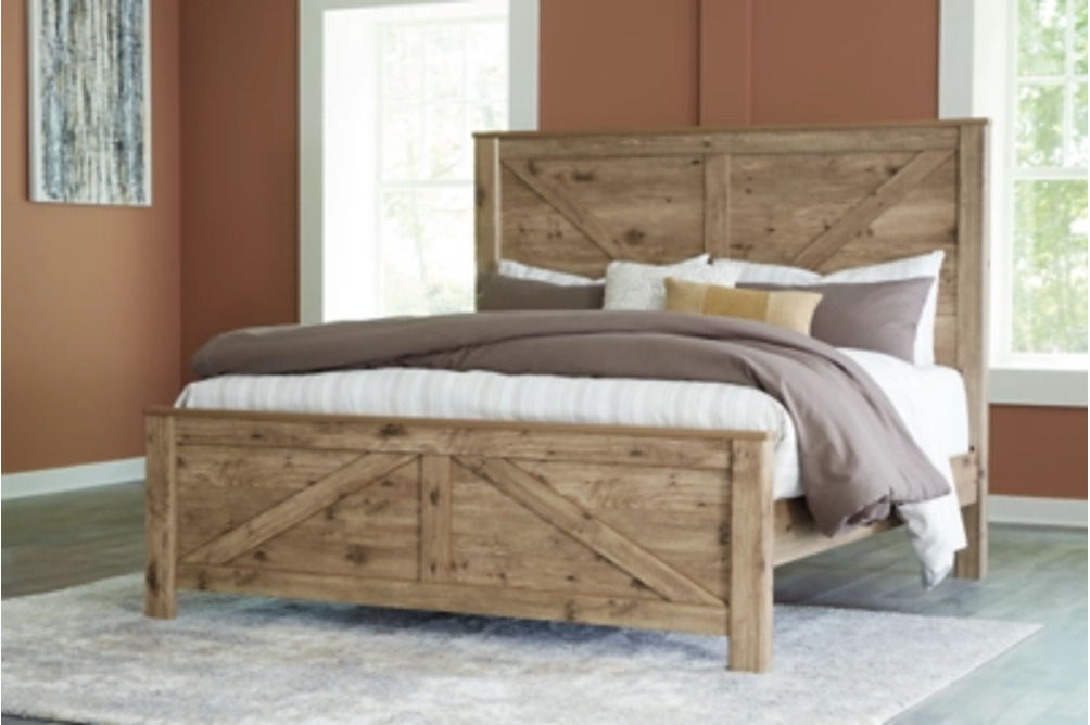 Shurlee King Crossbuck Panel Bed