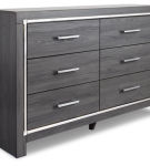 Signature Design by Ashley Lodanna Queen Panel Bed and Dresser-Gray