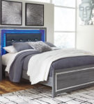 Signature Design by Ashley Lodanna Queen Panel Bed and Dresser-Gray
