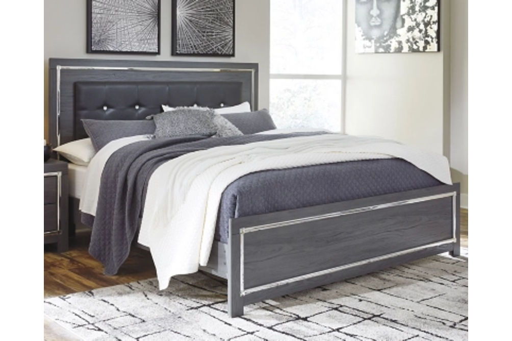 Signature Design by Ashley Lodanna King Panel Bed-Gray