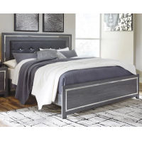 Signature Design by Ashley Lodanna King Panel Bed-Gray