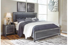 Signature Design by Ashley Lodanna King Panel Bed-Gray