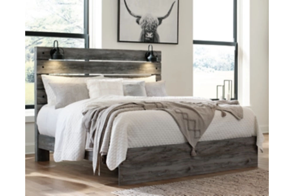 Signature Design by Ashley Baystorm King Panel Bed-Gray