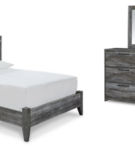 Signature Design by Ashley Baystorm Full Panel Bed, Dresser and Mirror-Gray