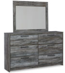 Signature Design by Ashley Baystorm Full Panel Bed, Dresser and Mirror-Gray