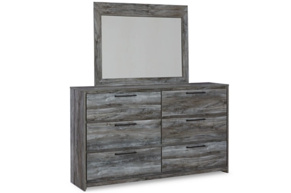 Signature Design by Ashley Baystorm Full Panel Bed, Dresser and Mirror-Gray