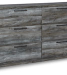 Baystorm Full Panel Storage Bed, Dresser and Nightstand-Gray