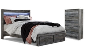 Signature Design by Ashley Baystorm Queen Panel Storage Bed with Chest-Gray