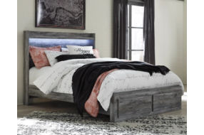 Signature Design by Ashley Baystorm Queen Panel Storage Bed with Mirrored Dres