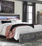 Signature Design by Ashley Baystorm Queen Panel Storage Bed with Chest-Gray