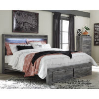Signature Design by Ashley Baystorm Queen Panel Storage Bed with Chest-Gray