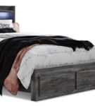 Signature Design by Ashley Baystorm King Panel Storage Bed with Chest-Gray