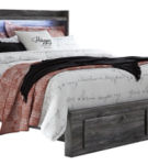 Signature Design by Ashley Baystorm King Panel Bed with 2 Storage Drawers-Gray