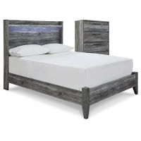 Signature Design by Ashley Baystorm Full Panel Bed and Chest-Gray