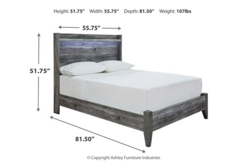 Signature Design by Ashley Baystorm Full Panel Bed and Chest-Gray