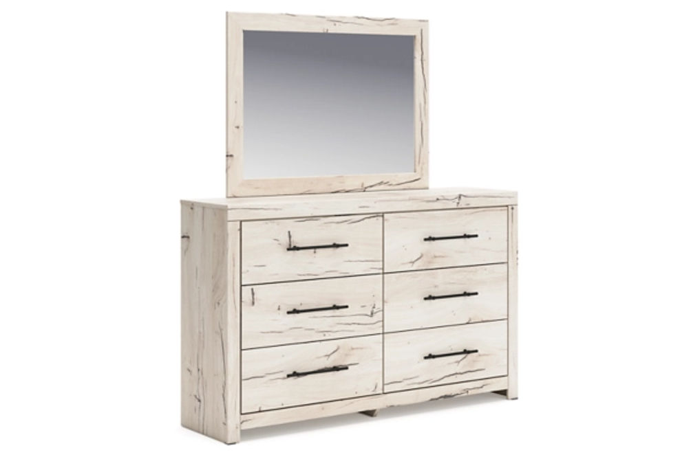 Signature Design by Ashley Lawroy Twin Panel Bed with Storage, Dresser and Mir