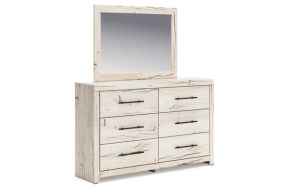 Signature Design by Ashley Lawroy Twin Panel Bed with Storage, Dresser and Mir