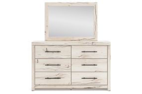 Signature Design by Ashley Lawroy Twin Panel Bed with Storage, Dresser and Mir