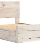 Signature Design by Ashley Lawroy Queen Panel Bed with Storage-Light Natural