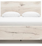 Signature Design by Ashley Lawroy Queen Panel Bed with Storage-Light Natural