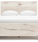 Signature Design by Ashley Lawroy Queen Panel Bed with Storage-Light Natural