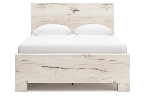 Signature Design by Ashley Lawroy Queen Panel Bed with Storage-Light Natural