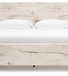 Signature Design by Ashley Lawroy King Panel Bed with Storage-Light Natural