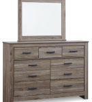 Signature Design by Ashley Zelen Full Panel Headboard, Dresser and Mirror