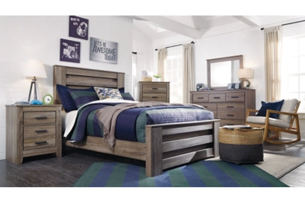 Signature Design by Ashley Zelen Full Panel Bed-Warm Gray