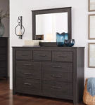 Signature Design by Ashley Brinxton Full Panel Bed, Dresser and Mirror