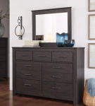 Signature Design by Ashley Brinxton Full Panel Headboard, Dresser and Mirror