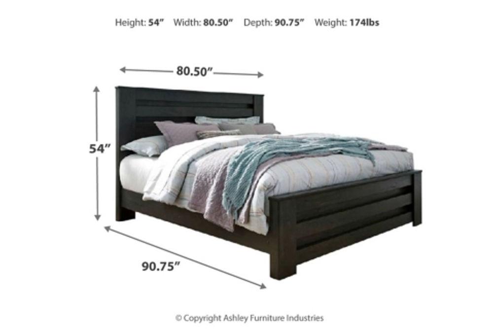 Signature Design by Ashley Brinxton King Panel Bed, Dresser and Mirror