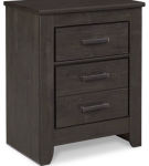 Brinxton Queen Panel Bed, Dresser, Mirror and Nightstand-Charcoal