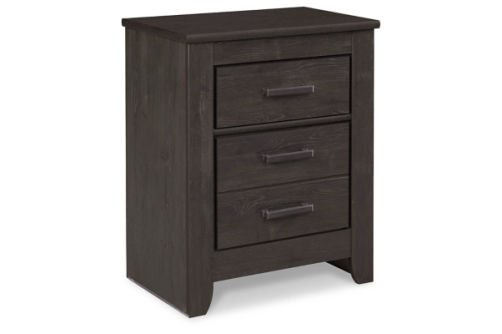 Brinxton Queen Panel Bed, Dresser, Mirror and Nightstand-Charcoal