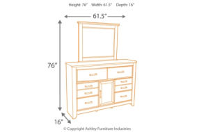 Juararo King Poster Bed, Dresser, Mirror, Chest and Nightstand-Dark Brown