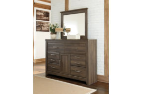 Signature Design by Ashley Juararo Queen Poster Bed, Dresser and Mirror