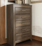 Signature Design by Ashley Juararo Queen Poster Bed and 2 Chests-Dark Brown