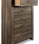 Signature Design by Ashley Juararo King Poster Bed, Dresser, Mirror, Chest and