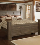 Signature Design by Ashley Juararo King Poster Bed-Dark Brown