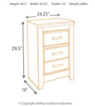 Signature Design by Ashley Juararo Queen Poster Bed, Dresser, Mirror, Chest an