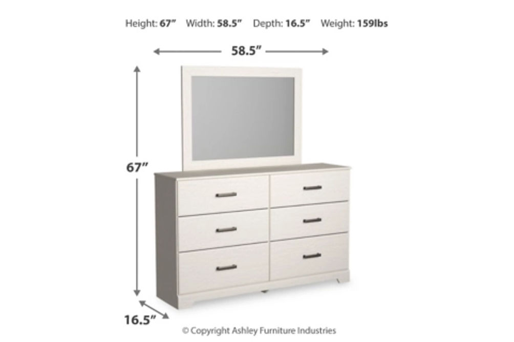 Signature Design by Ashley Stelsie Queen Panel Bed, Dresser and Mirror