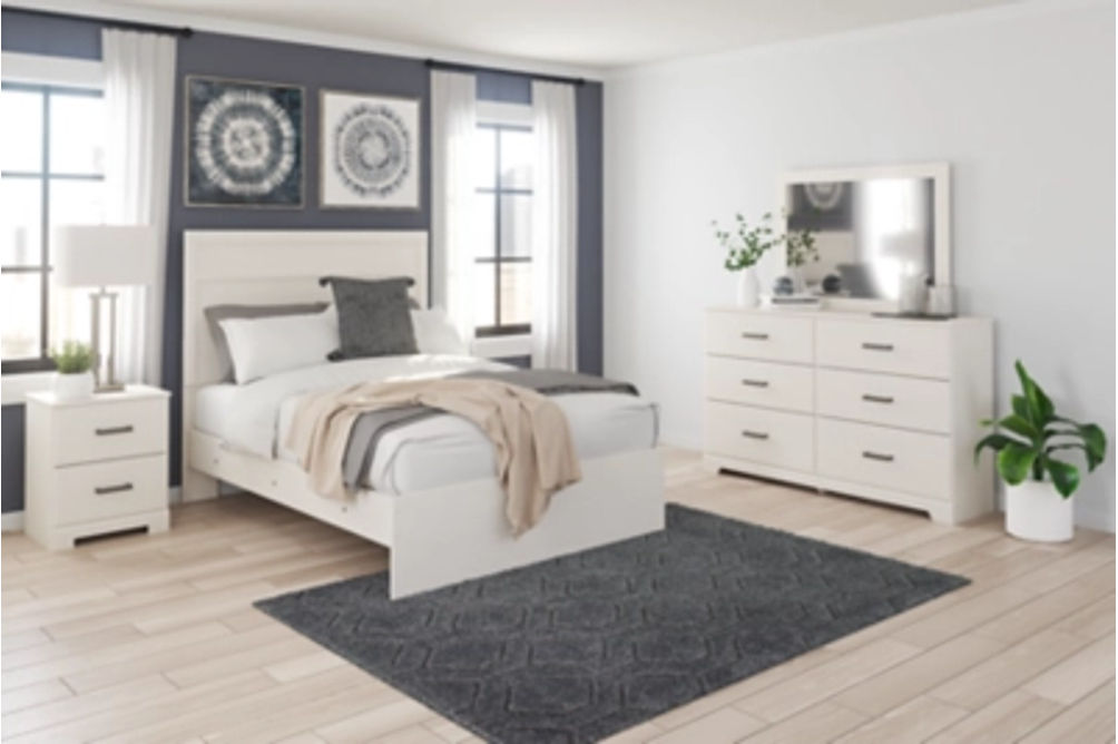 Signature Design by Ashley Stelsie Full Panel Bed, Dresser, Mirror and Nightst