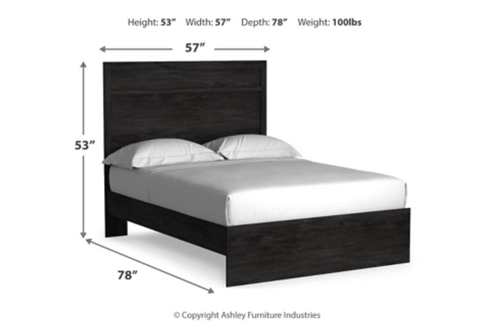 Signature Design by Ashley Belachime Full Panel Bed, Dresser and Mirror