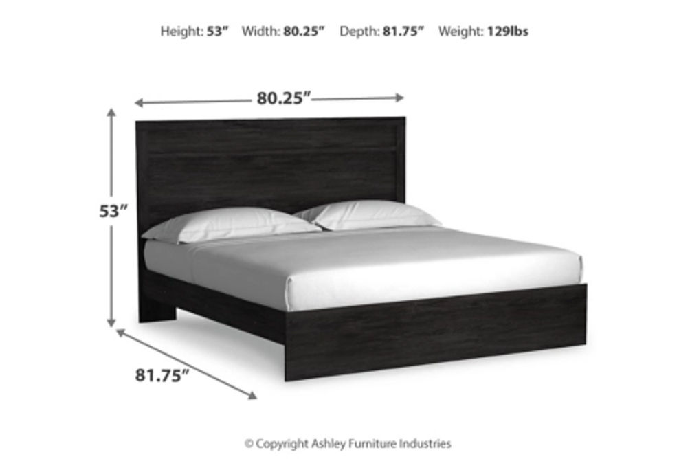 Signature Design by Ashley Belachime King Panel Bed, Dresser and Mirror